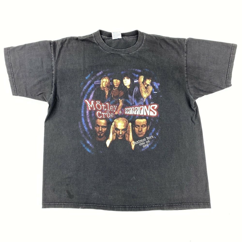 Motleys Crue Scorpions Maximum Rock Tour Shirt